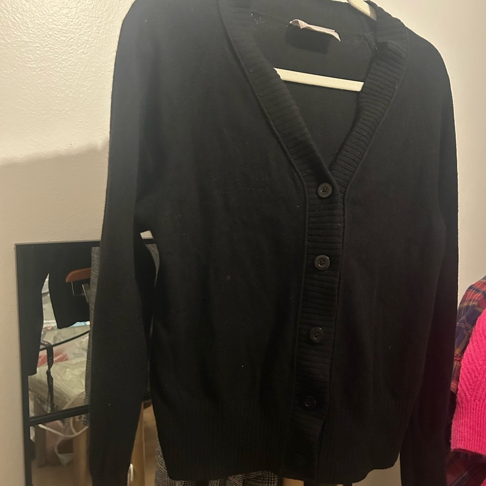 Everlane Black Cardigan Size Large New without